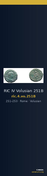 RIC IV Volusian 251B — CANOA