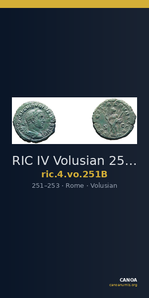 RIC IV Volusian 251B — CANOA