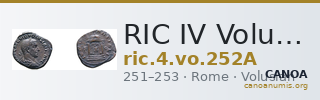 RIC IV Volusian 252A — CANOA