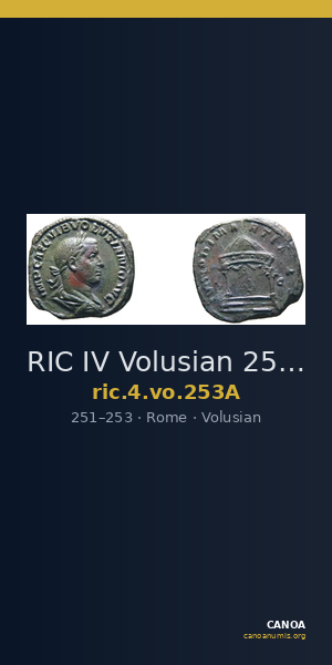 RIC IV Volusian 253A — CANOA
