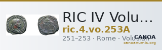 RIC IV Volusian 253A — CANOA