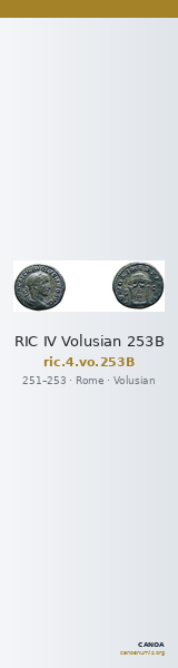 RIC IV Volusian 253B — CANOA