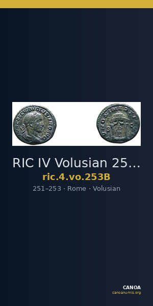 RIC IV Volusian 253B — CANOA