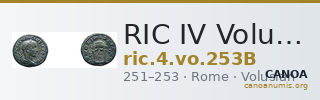RIC IV Volusian 253B — CANOA