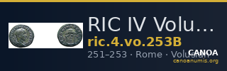RIC IV Volusian 253B — CANOA