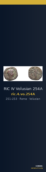 RIC IV Volusian 254A — CANOA