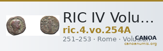 RIC IV Volusian 254A — CANOA