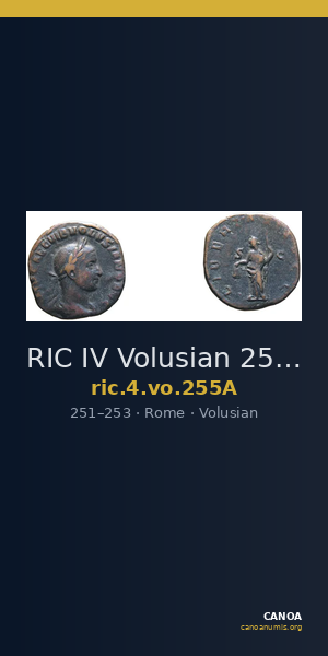 RIC IV Volusian 255A — CANOA