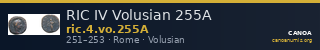 RIC IV Volusian 255A — CANOA