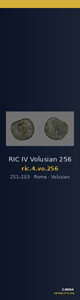 RIC IV Volusian 256 — CANOA