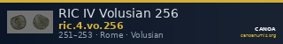 RIC IV Volusian 256 — CANOA