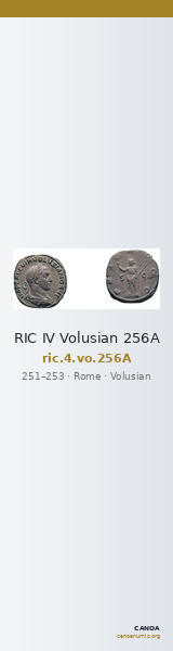 RIC IV Volusian 256A — CANOA
