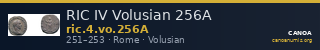 RIC IV Volusian 256A — CANOA