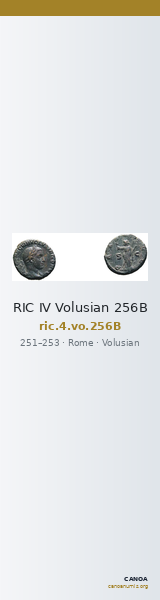 RIC IV Volusian 256B — CANOA