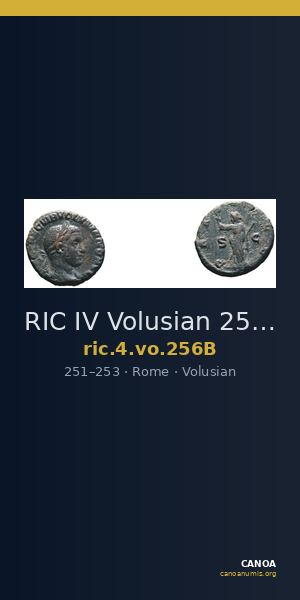 RIC IV Volusian 256B — CANOA