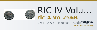 RIC IV Volusian 256B — CANOA