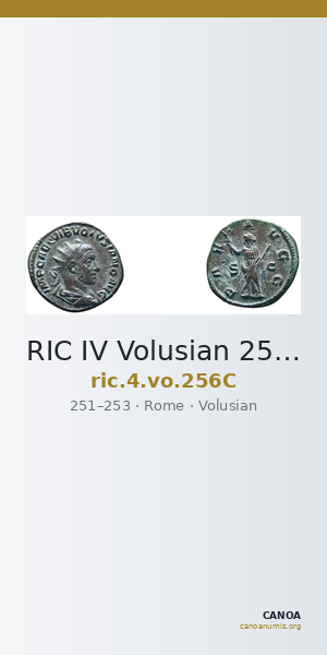 RIC IV Volusian 256C — CANOA