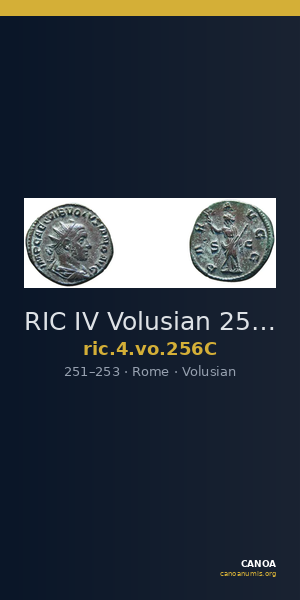 RIC IV Volusian 256C — CANOA