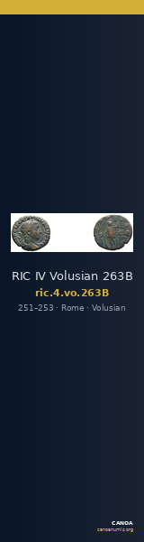 RIC IV Volusian 263B — CANOA