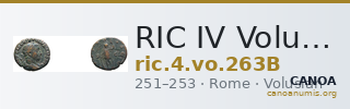 RIC IV Volusian 263B — CANOA