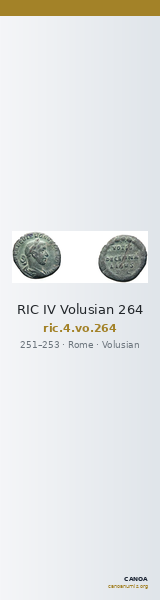 RIC IV Volusian 264 — CANOA