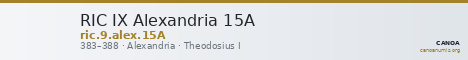 RIC IX Alexandria 15A — CANOA