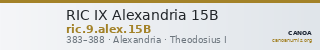 RIC IX Alexandria 15B — CANOA