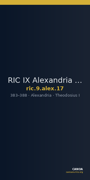 RIC IX Alexandria 17 — CANOA