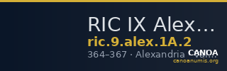 RIC IX Alexandria 1A: Subtype 2 — CANOA