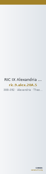 RIC IX Alexandria 20A: Subtype 5 — CANOA