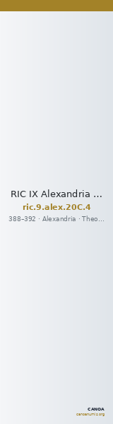 RIC IX Alexandria 20C: Subtype 4 — CANOA