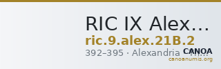 RIC IX Alexandria 21B: Subtype 2 — CANOA