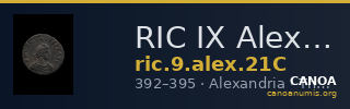 RIC IX Alexandria 21C — CANOA