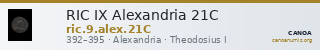 RIC IX Alexandria 21C — CANOA