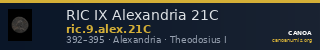 RIC IX Alexandria 21C — CANOA