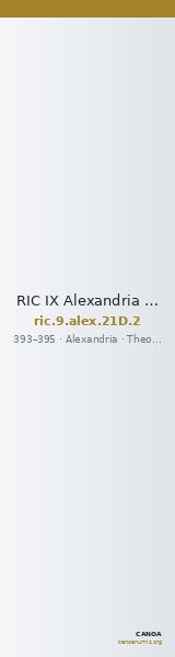 RIC IX Alexandria 21D: Subtype 2 — CANOA