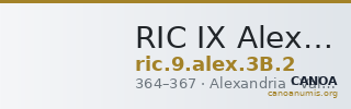 RIC IX Alexandria 3B: Subtype 2 — CANOA