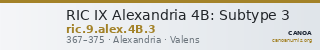 RIC IX Alexandria 4B: Subtype 3 — CANOA
