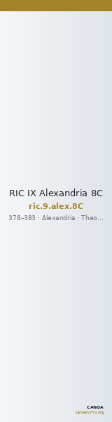 RIC IX Alexandria 8C — CANOA