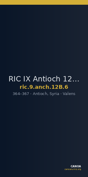 RIC IX Antioch 12B: Subtype 6 — CANOA