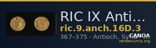 RIC IX Antioch 16D: Subtype 3 — CANOA