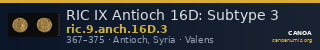 RIC IX Antioch 16D: Subtype 3 — CANOA