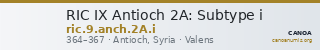 RIC IX Antioch 2A: Subtype i — CANOA