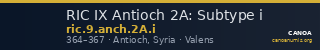 RIC IX Antioch 2A: Subtype i — CANOA