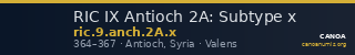 RIC IX Antioch 2A: Subtype x — CANOA