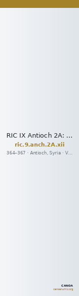 RIC IX Antioch 2A: Subtype xii — CANOA