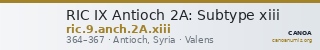 RIC IX Antioch 2A: Subtype xiii — CANOA