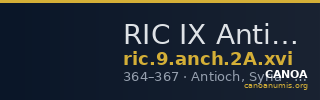 RIC IX Antioch 2A: Subtype xvi — CANOA
