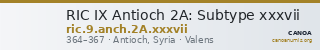 RIC IX Antioch 2A: Subtype xxxvii — CANOA