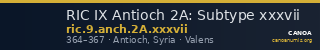 RIC IX Antioch 2A: Subtype xxxvii — CANOA